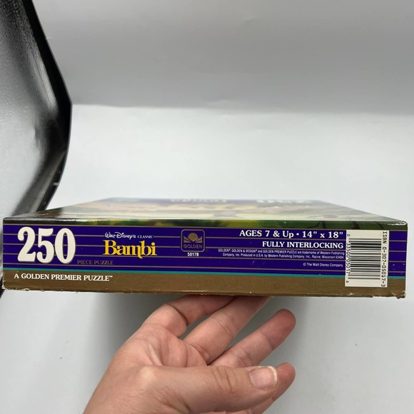 Vintage Disney Bambi OPENED Puzzle Jigsaw 250 Pieces NOT VERIFIED Count - Picture 3 of 9